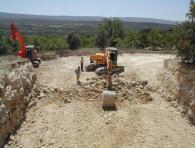 <br>Terrassement pour la cave voûtée en pierre